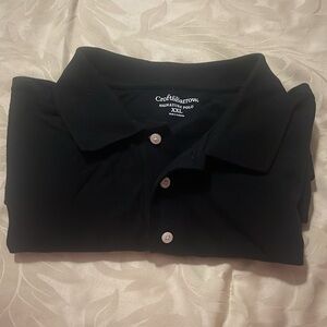 Like new men XXL CROFT&BARROW BLACK SIGNATURE POLO